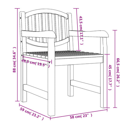 4 Piece Garden Dining Set Solid Wood Teak