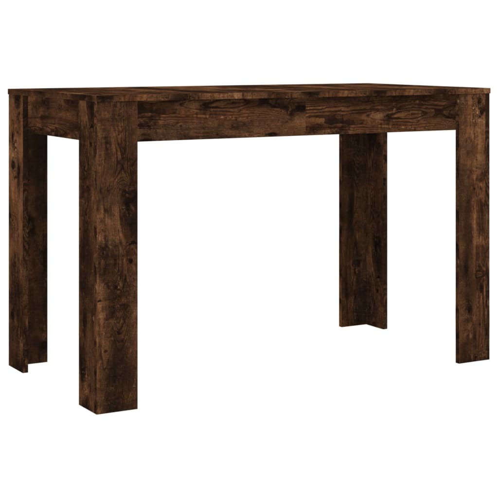 Dining Table Smoked Oak 120x60x76 cm Engineered Wood