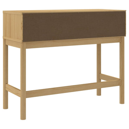 Console Table FLORO Wax Brown 89.5x36.5x73 cm Solid Wood Pine