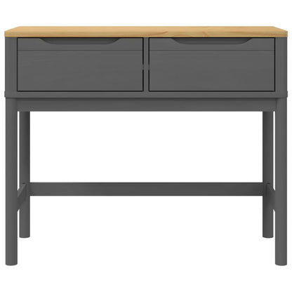 Console Table FLORO Grey 89.5x36.5x73 cm Solid Wood Pine