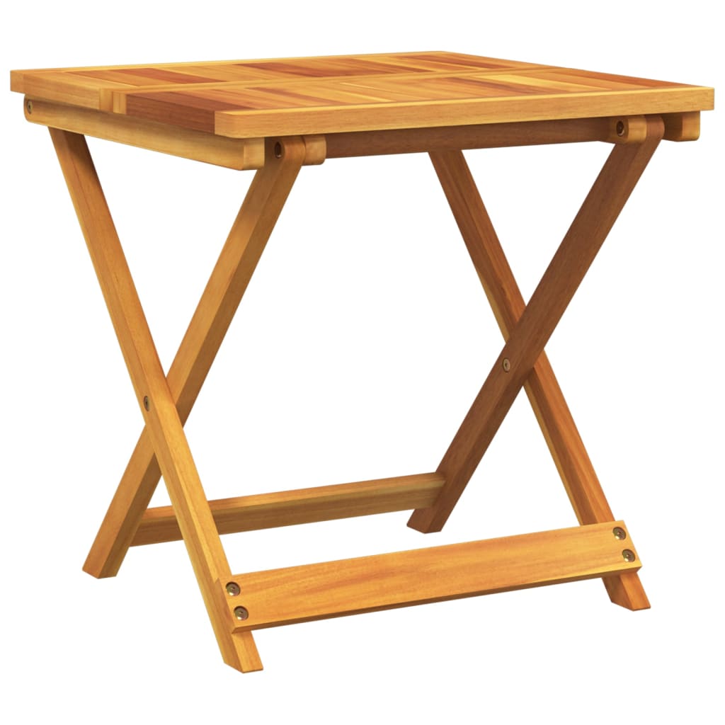 Folding Garden Table 50x50x50 cm Solid Wood Acacia