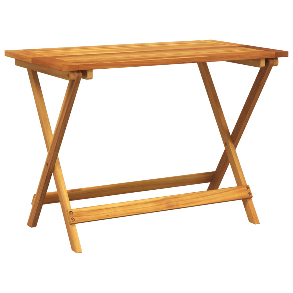 Folding Garden Table 90x52.5x65 cm Solid Wood Acacia