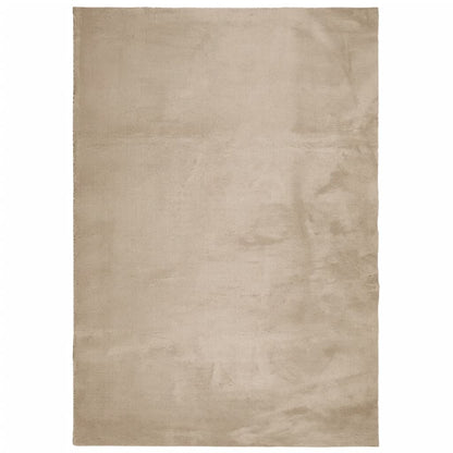 Rug HUARTE Short Pile Soft and Washable Sand 140x200 cm