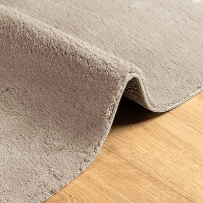 Rug HUARTE Short Pile Soft and Washable Sand 140x200 cm