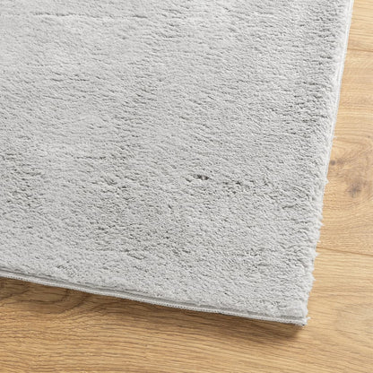 Rug HUARTE Short Pile Soft and Washable Grey 140x200 cm