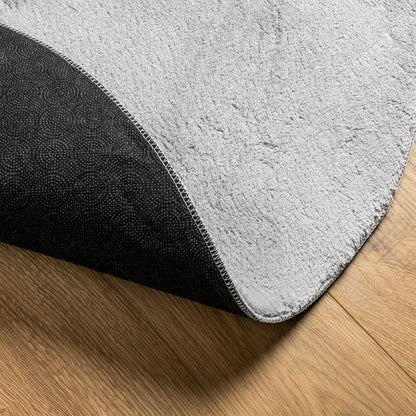 Rug HUARTE Short Pile Soft and Washable Grey Ø 200 cm