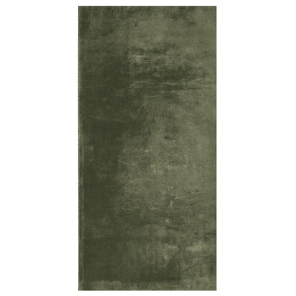 Rug HUARTE Short Pile Soft and Washable Forest Green 100x200 cm