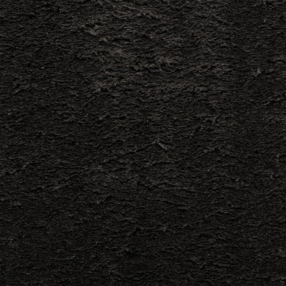 Rug HUARTE Short Pile Soft and Washable Black 100x200 cm