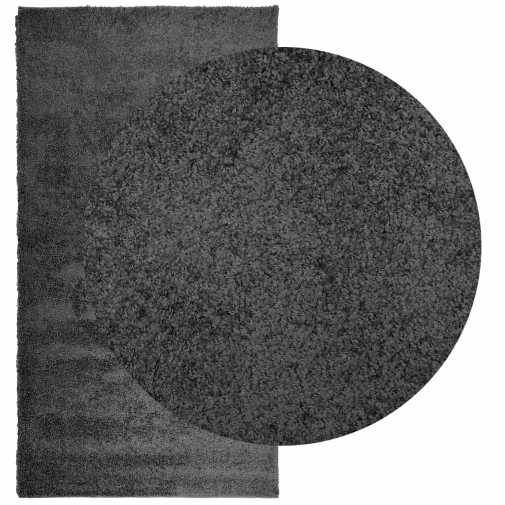 Shaggy Rug High Pile Modern Anthracite 80x150 cm