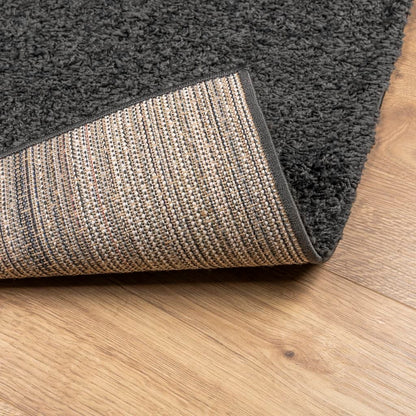 Shaggy Rug High Pile Modern Anthracite 80x150 cm