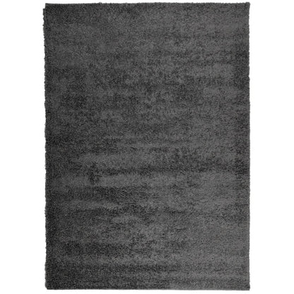 Shaggy Rug PAMPLONA High Pile Modern Anthracite 200x280 cm