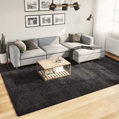 Shaggy Rug PAMPLONA High Pile Modern Anthracite 240x340 cm