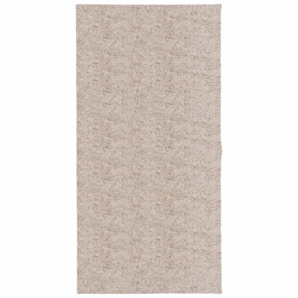 Shaggy Rug PAMPLONA High Pile Modern Beige 100x200 cm