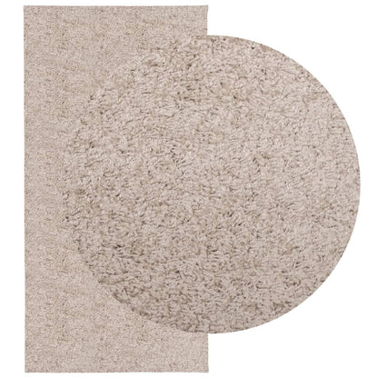 Shaggy Rug PAMPLONA High Pile Modern Beige 100x200 cm