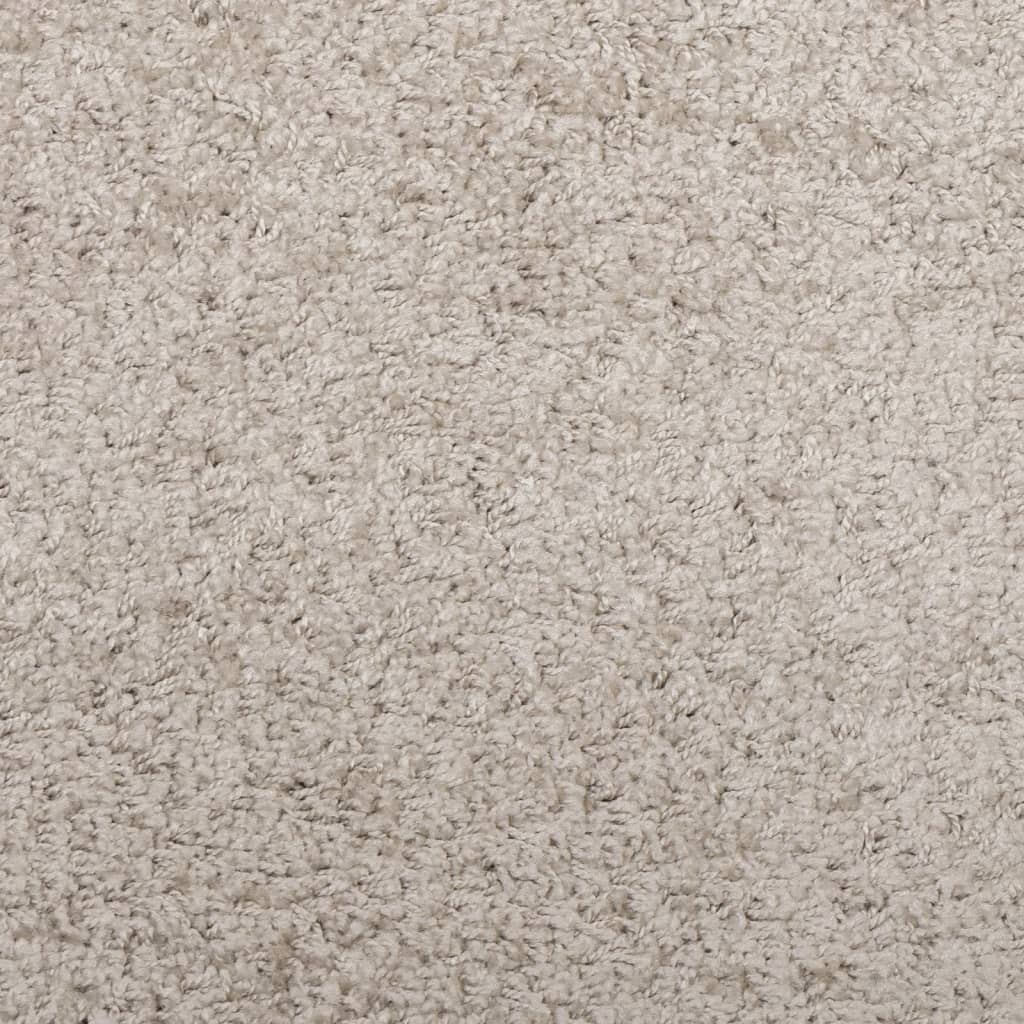 Shaggy Rug PAMPLONA High Pile Modern Beige 100x200 cm