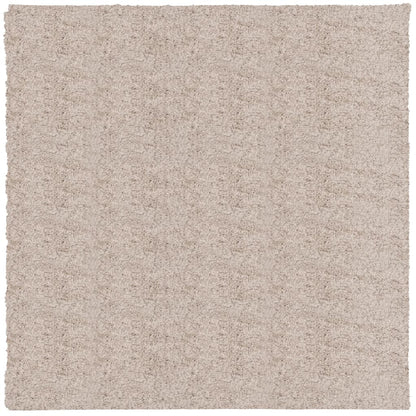 Shaggy Rug PAMPLONA High Pile Modern Beige 200x200 cm