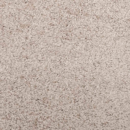 Shaggy Rug PAMPLONA High Pile Modern Beige 200x200 cm