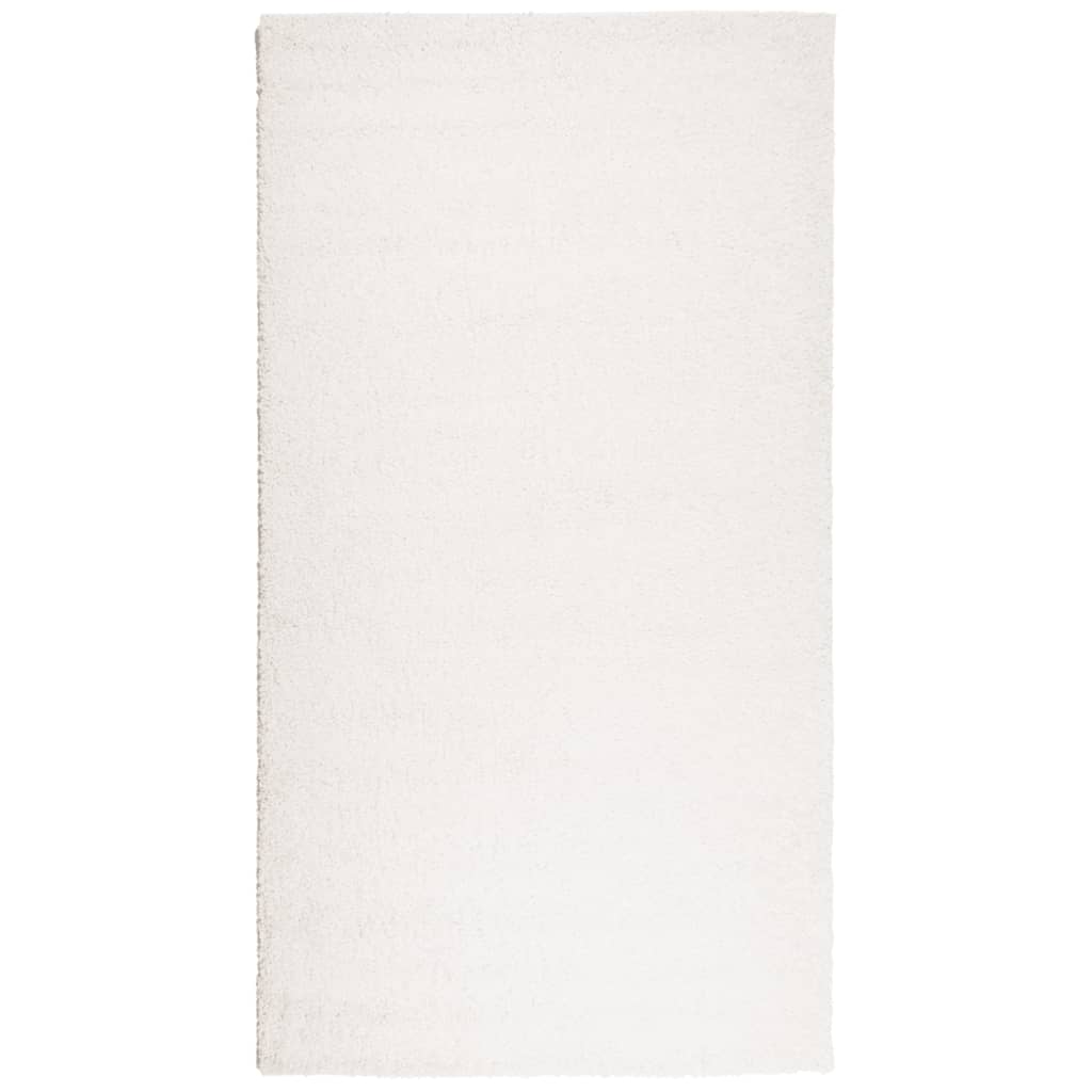 Shaggy Rug PAMPLONA High Pile Modern Cream 60x110 cm