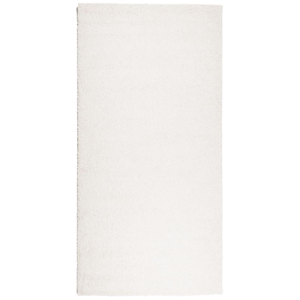 Shaggy Rug PAMPLONA High Pile Modern Cream 100x200 cm