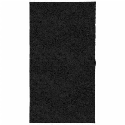 Shaggy Rug PAMPLONA High Pile Modern Black 80x150 cm