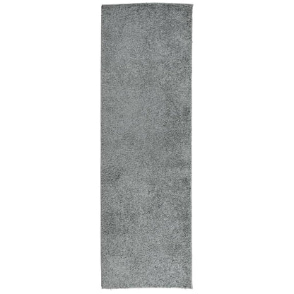 Shaggy Rug High Pile Modern Green 80x250 cm