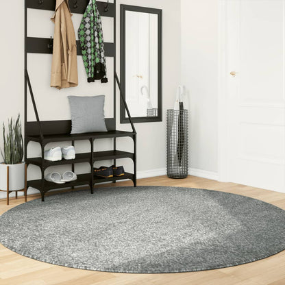 Shaggy Rug PAMPLONA High Pile Modern Green Ø 200 cm