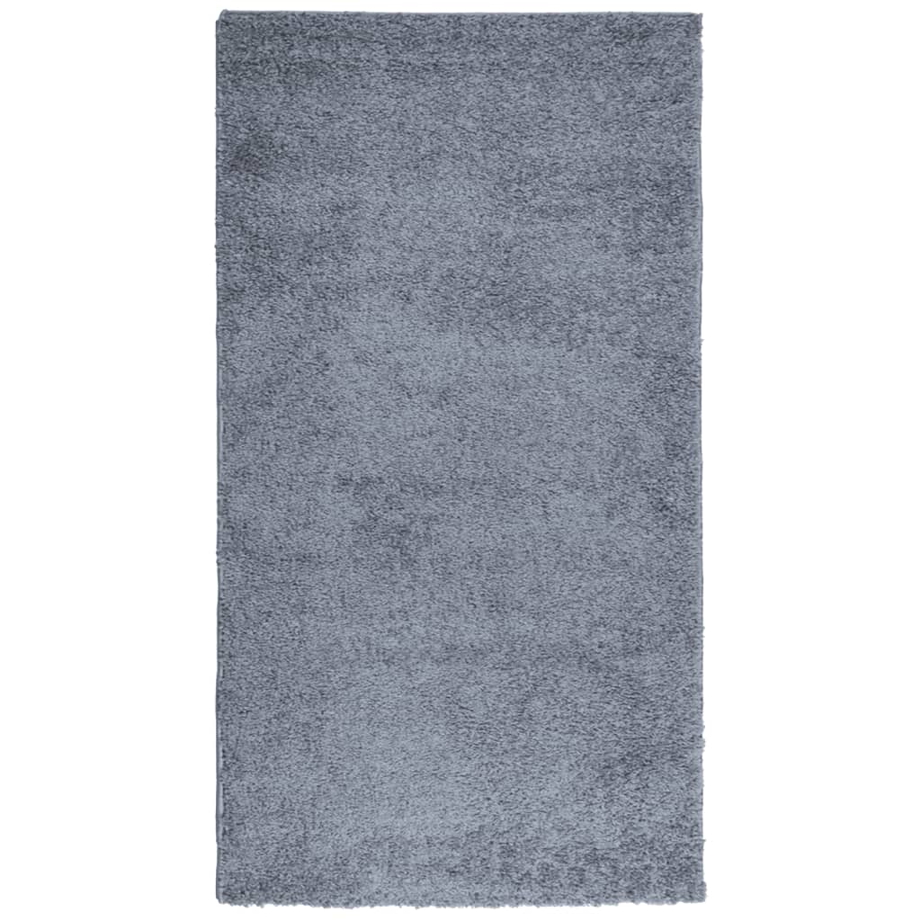 Shaggy Rug PAMPLONA High Pile Modern Blue 60x110 cm