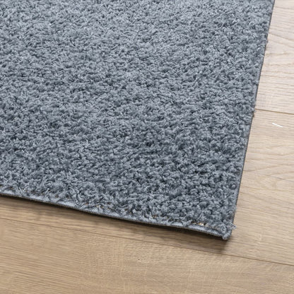 Shaggy Rug PAMPLONA High Pile Modern Blue 60x110 cm