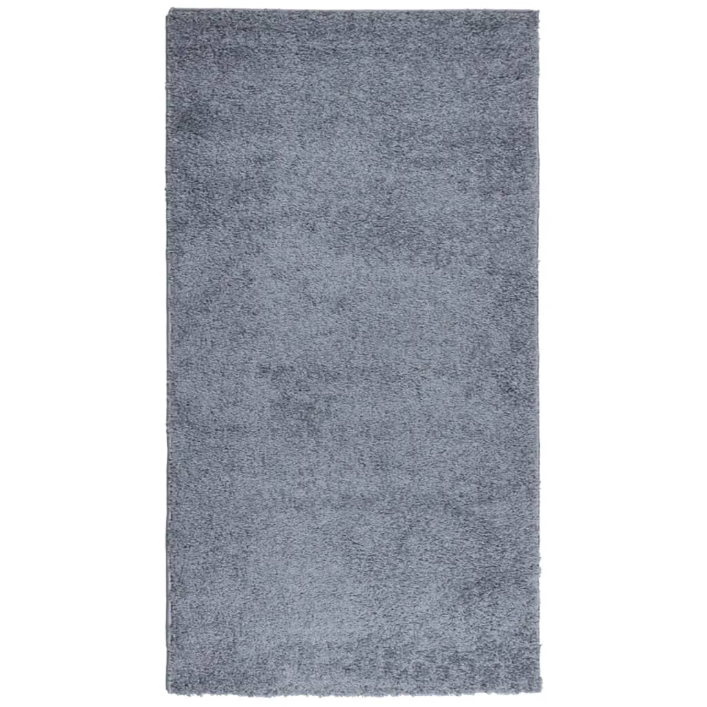 Shaggy Rug PAMPLONA High Pile Modern Blue 80x150 cm