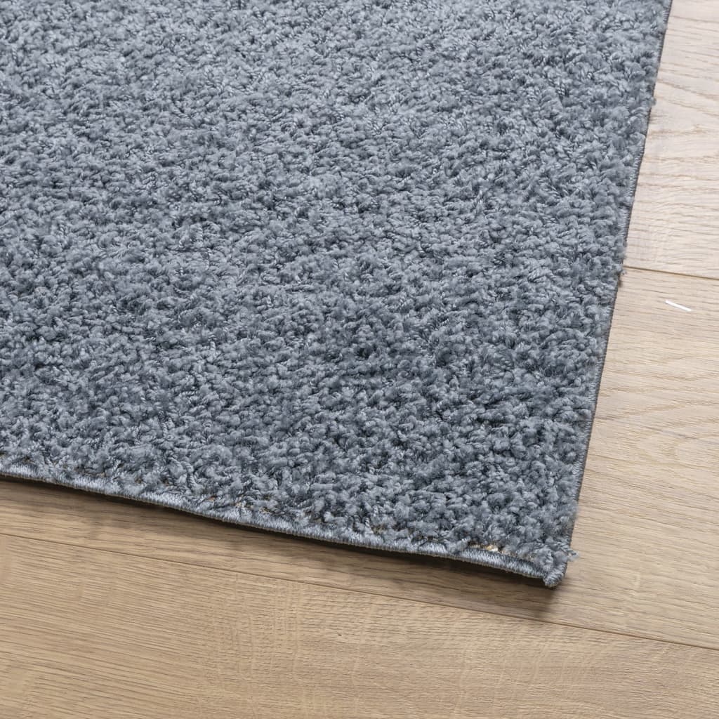 Shaggy Rug PAMPLONA High Pile Modern Blue 80x200 cm