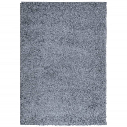 Shaggy Rug PAMPLONA High Pile Modern Blue 120x170 cm
