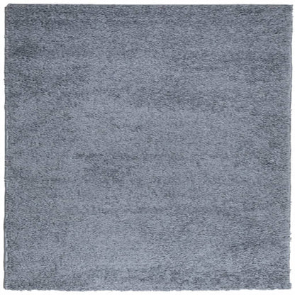 Shaggy Rug PAMPLONA High Pile Modern Blue 160x160 cm