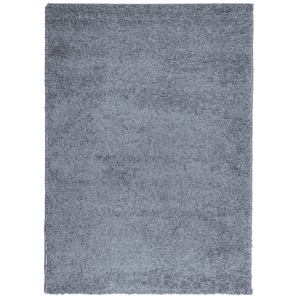 Shaggy Rug PAMPLONA High Pile Modern Blue 240x340 cm