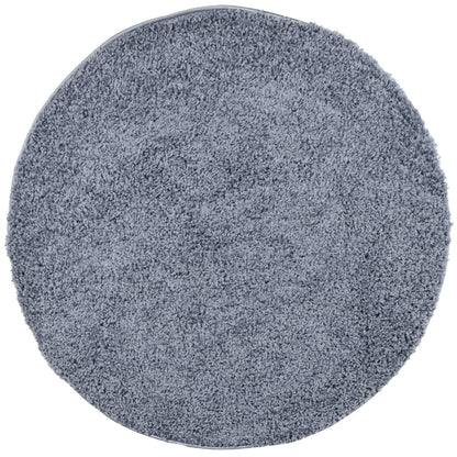 Shaggy Rug PAMPLONA High Pile Modern Blue Ø 240 cm