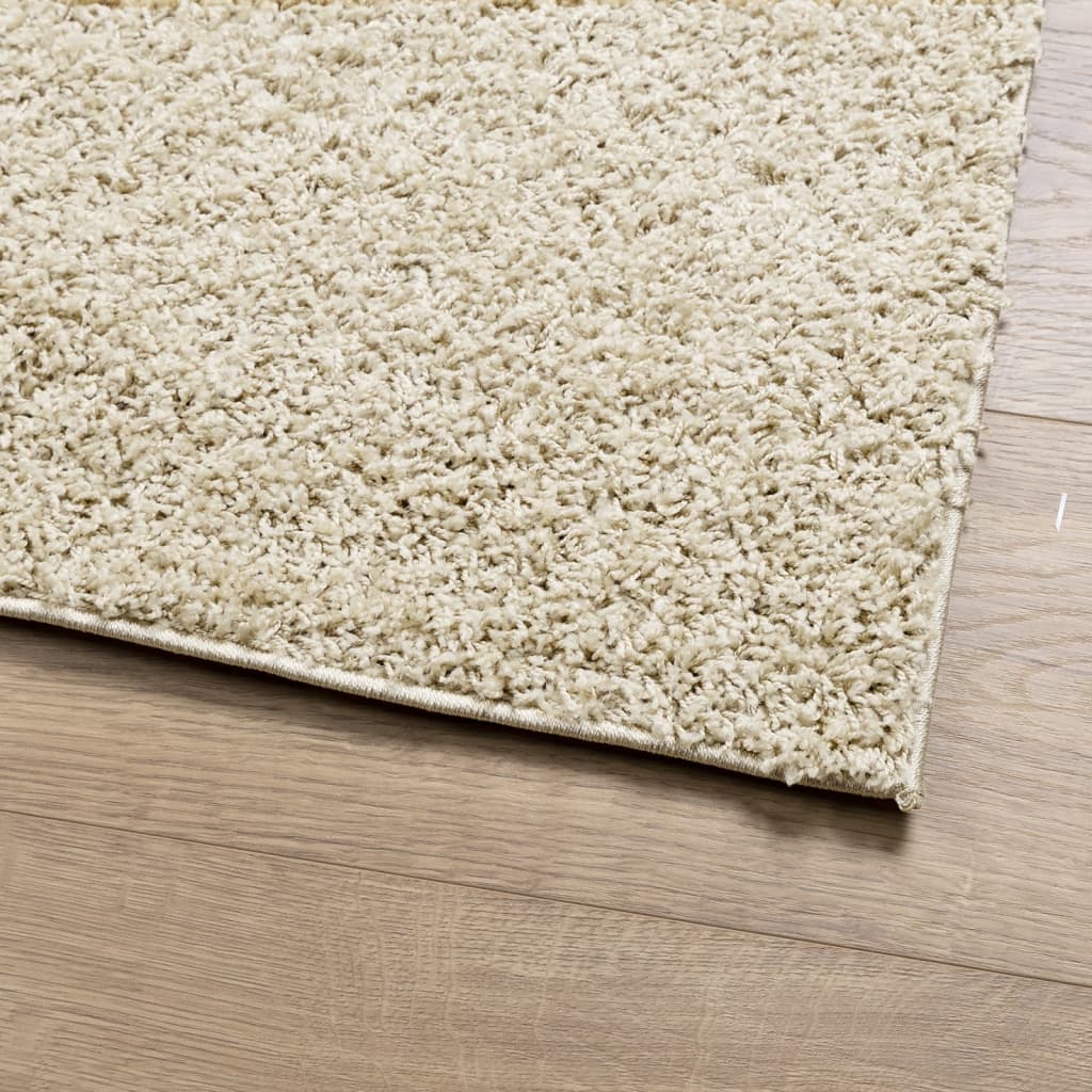 Shaggy Rug PAMPLONA High Pile Modern Gold 60x110 cm