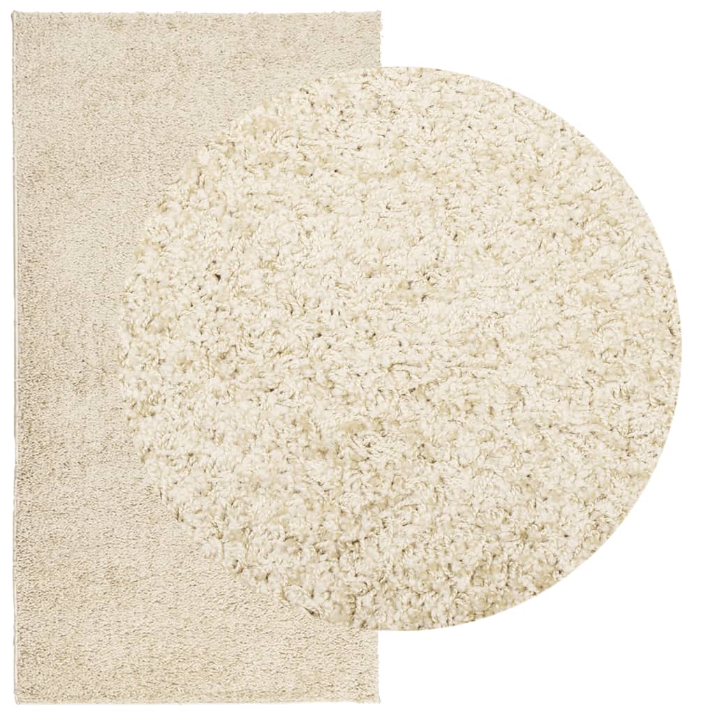 Shaggy Rug PAMPLONA High Pile Modern Gold 80x150 cm