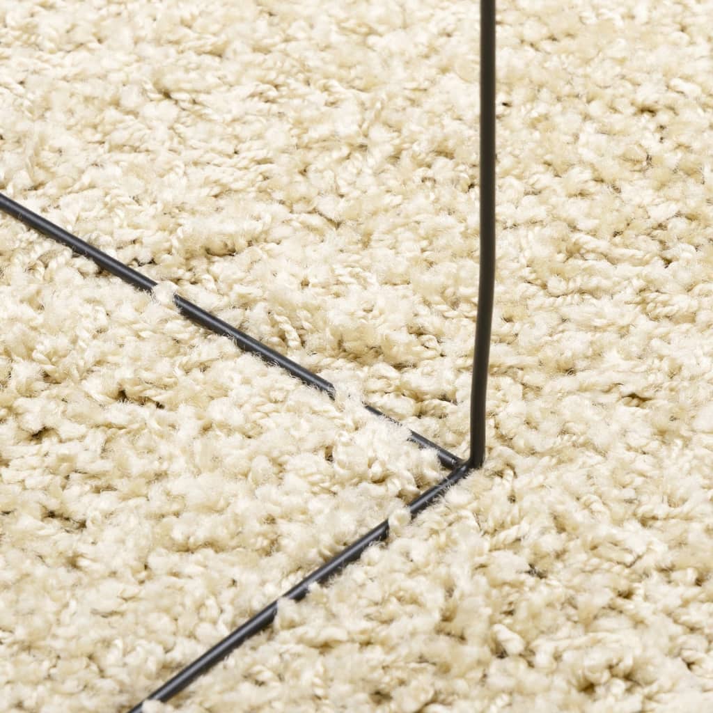 Shaggy Rug PAMPLONA High Pile Modern Gold 80x200 cm