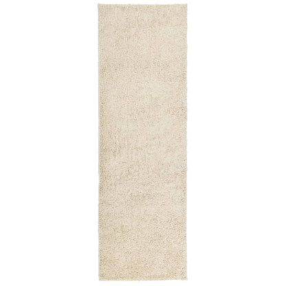 Shaggy Rug PAMPLONA High Pile Modern Gold 80x250 cm