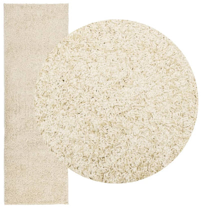 Shaggy Rug PAMPLONA High Pile Modern Gold 80x250 cm