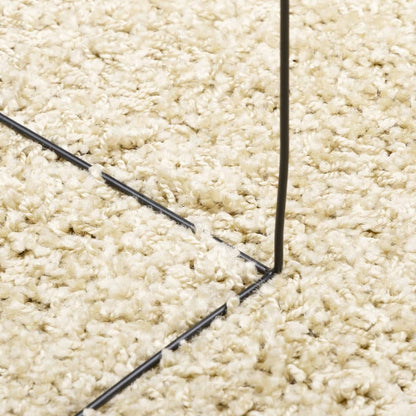 Shaggy Rug PAMPLONA High Pile Modern Gold 80x250 cm