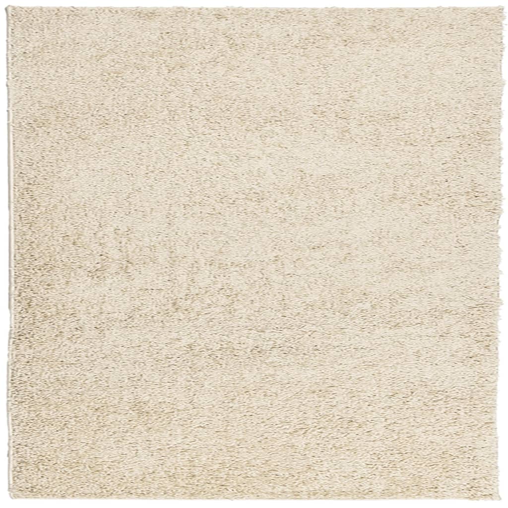 Shaggy Rug PAMPLONA High Pile Modern Gold 120x120 cm