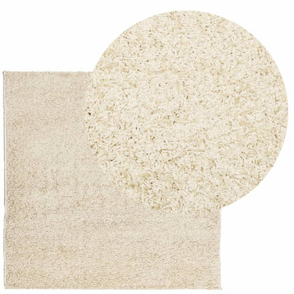 Shaggy Rug PAMPLONA High Pile Modern Gold 120x120 cm