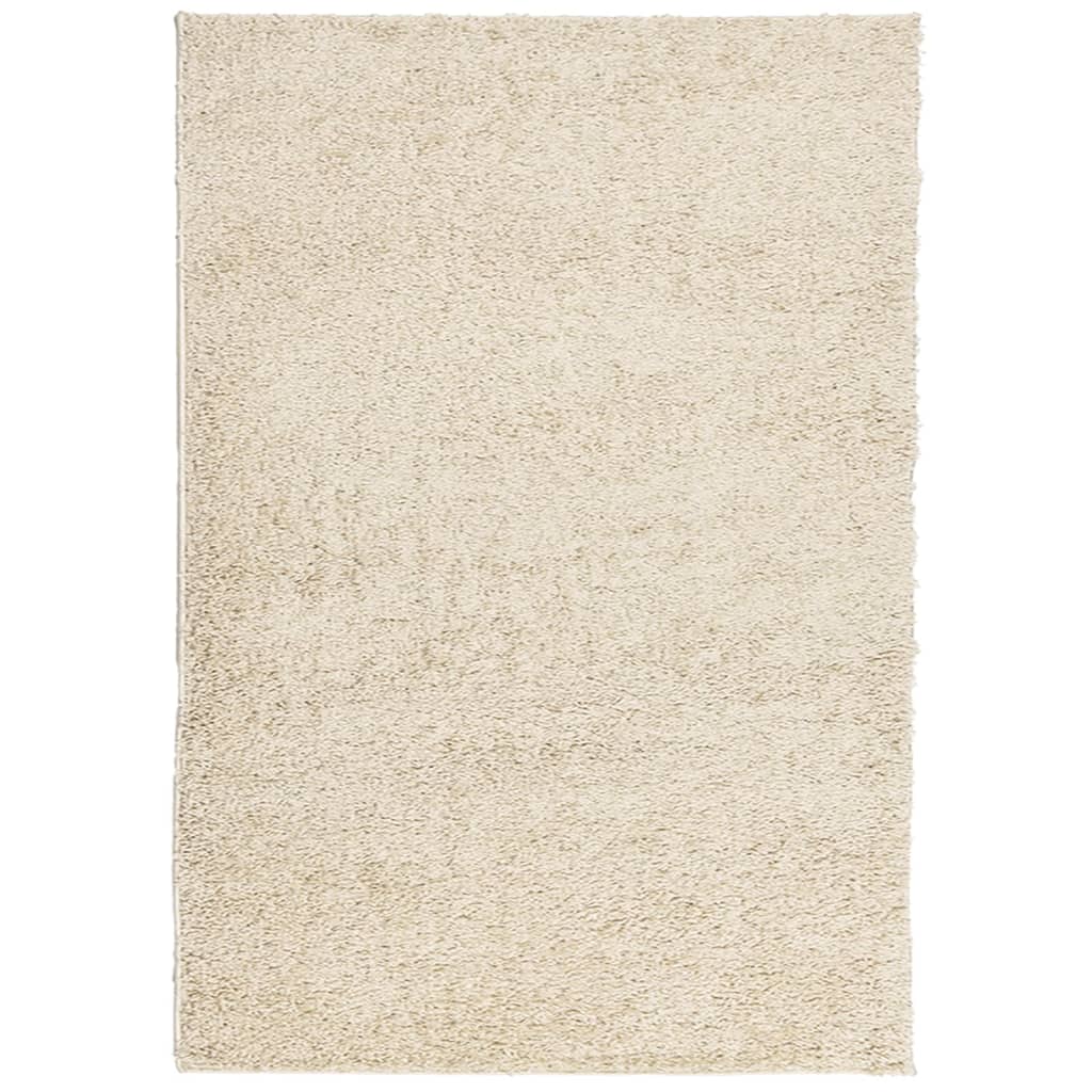 Shaggy Rug PAMPLONA High Pile Modern Gold 140x200 cm