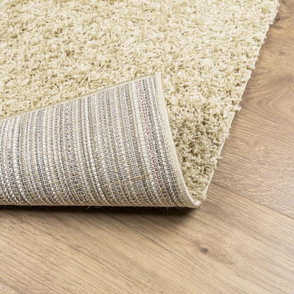 Shaggy Rug PAMPLONA High Pile Modern Gold 140x200 cm