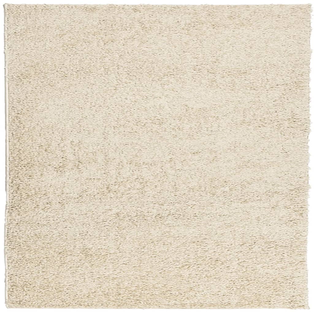 Shaggy Rug PAMPLONA High Pile Modern Gold 160x160 cm