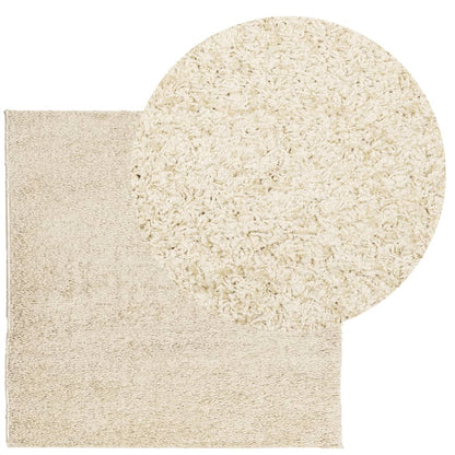 Shaggy Rug PAMPLONA High Pile Modern Gold 160x160 cm