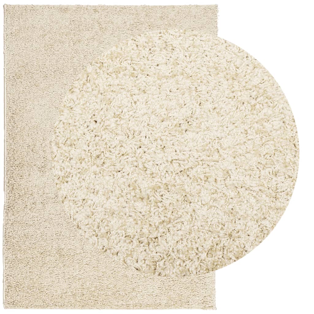 Shaggy Rug PAMPLONA High Pile Modern Gold 160x230 cm