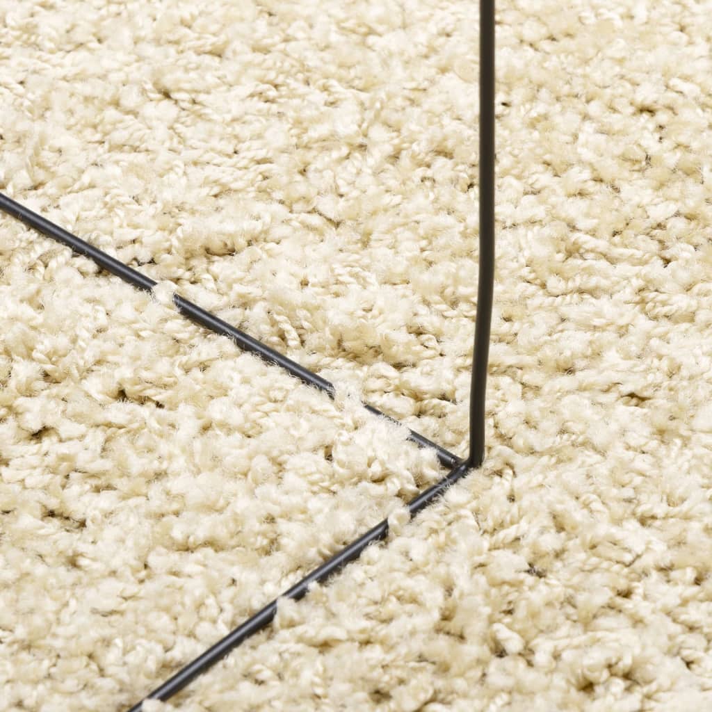 Shaggy Rug PAMPLONA High Pile Modern Gold 160x230 cm