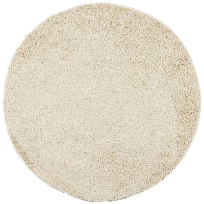 Shaggy Rug PAMPLONA High Pile Modern Gold Ø 100 cm