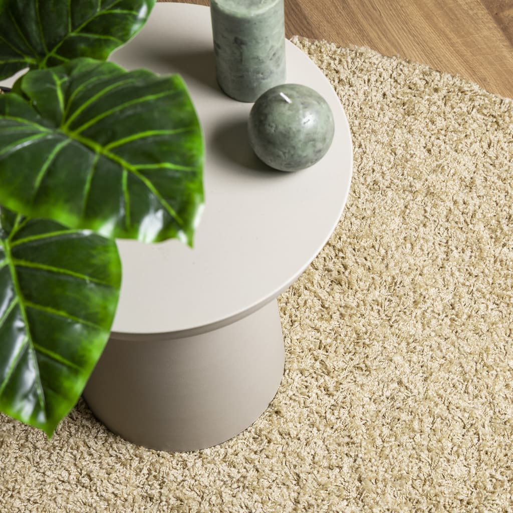 Shaggy Rug PAMPLONA High Pile Modern Gold Ø 280 cm